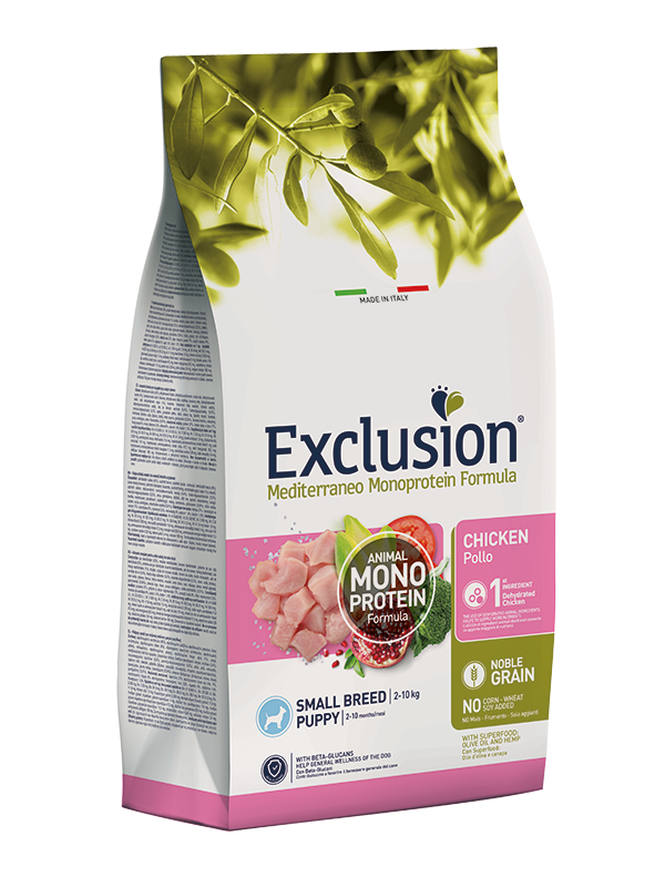 Exclusion Mediterraneo Puppy Pollo 2kg - Cibo per Cani Exclusion Mediterraneo Puppy Pollo 2kg - Cibo per Cani